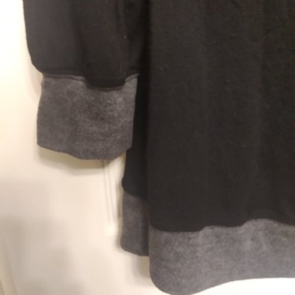 Lilac Cowl Neck Loose Black Shirt - Picture 4 of 7